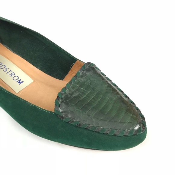 Nordstrom Shoes - Nordstrom suede and leather snake loafers